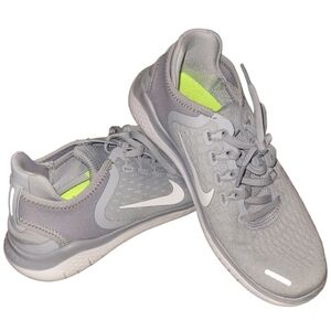 Nike Women's Free RN 2018 Wolf Grey White Volt Run Shoes 942837-003 Sizes 7